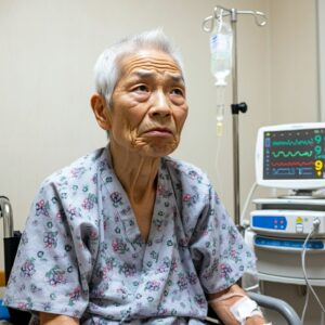 入院中で認知症が進行する高齢者男性