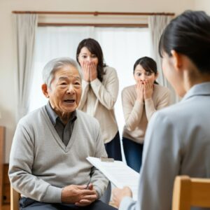 認定調査での本人の振る舞いに驚く家族