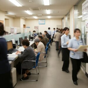 介護保険課窓口の混雑状況