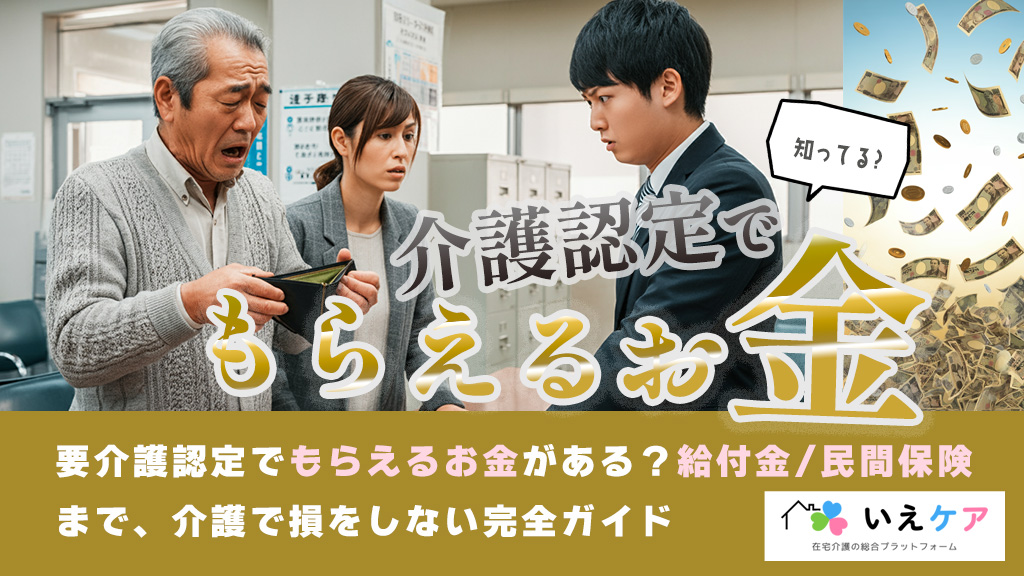 介護認定でもらえるお金がある？給付金や支援制度