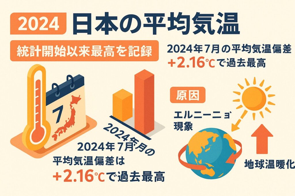 2024年の気温は統計開始以来最高を記録。