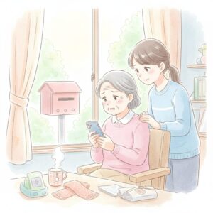 65歳になったのに、介護保険証がまだ届かないと不安を感じる高齢者