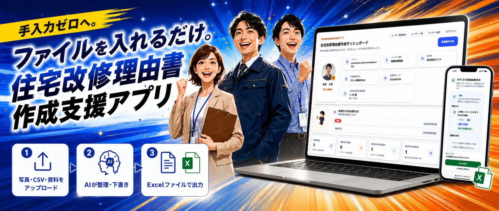 住宅改修理由書作成支援アプリ